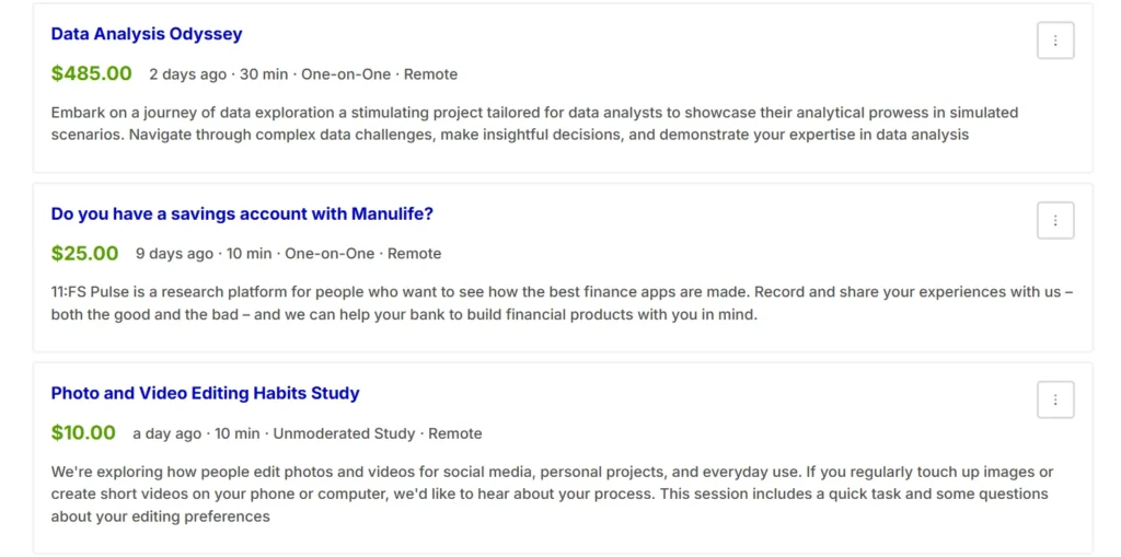 Browsing and applying. 